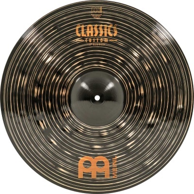 Prato de bateria Meinl Classics Custom preto com listras douradas