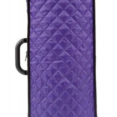 Estojo acolchoado roxo para instrumento musical com alça e etiqueta BAM