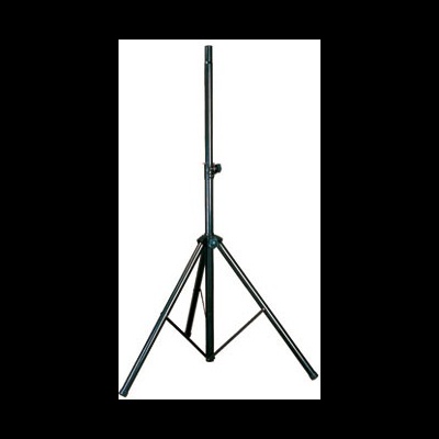 Suporte tripé metálico preto com três pernas