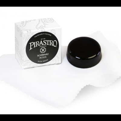 Resina Pirastro Schwarz com embalagem e pano branco