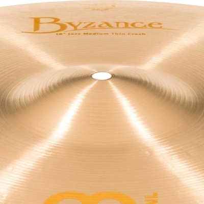 Prato de bateria dourado com texto Byzance 18'' Jazz Medium Thin Crash