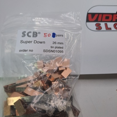 Pacote de escovas de carbono SCB Super Down 50 pares 26mm