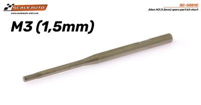 Chave Allen M3 1,5mm da marca Scaleauto sobre fundo branco.