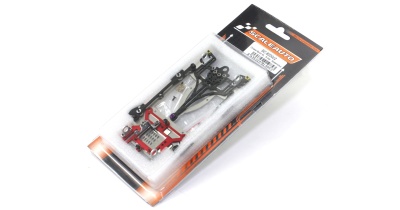 Conjunto de peças metálicas para drone em embalagem transparente com cartão