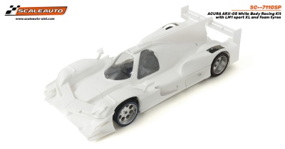 Miniatura de carro de corrida Acura ARX-05 branco Scalauto