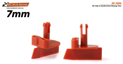 Peças plásticas vermelhas para slot car com 7mm