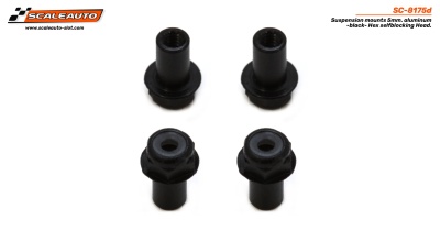 Quatro montagens de suspensão pretas em alumínio SC-8175d