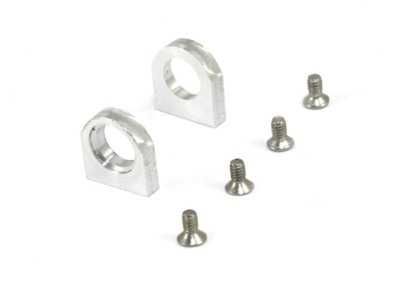 Conjunto de acabamento metálico com suportes e parafusos