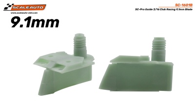 Peças plásticas verdes para slot car 9,1mm SC-Pro Guide da SCALEAUTO