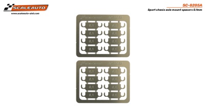 Espaçadores metálicos prateados para eixo de cadeira de corrida