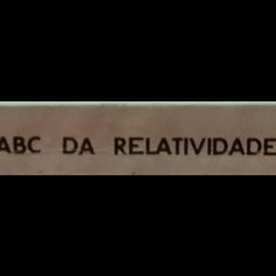Lombada de livro ABC DA RELATIVIDADE BERTRAND RUSSELL