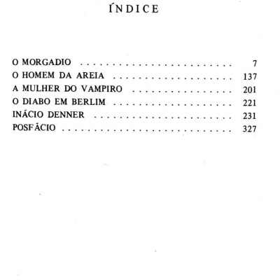 Página de índice de livro com lista de capítulos em português