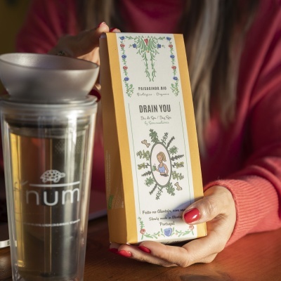 Caixa de chá orgânico 