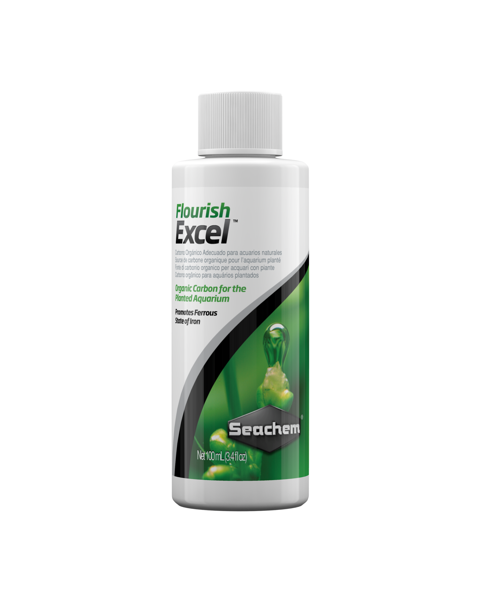 Seachem - Flourish Excel Frasco branco de produto para aquários plantados Flourish Excel
