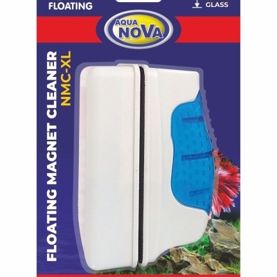 Limpa vidro magnético flutuante Aqua Nova NMC-XL branco e azul