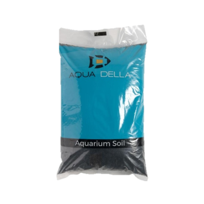 Saco de substrato para aquários AQUA DELLA azul e branco com texto