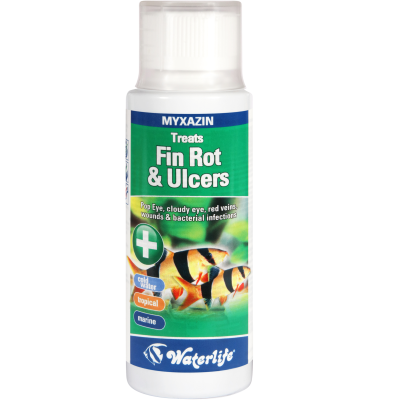 Frasco de tratamento para doenças de peixes Fin Rot & Ulcers Waterlife