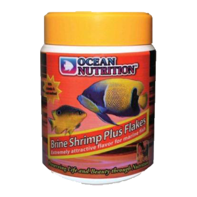 Recipiente de alimento para peixes OCEAN NUTRITION com tampa amarela