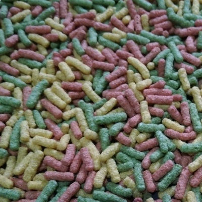 granulados coloridos amarelo verde rosa para decoração de bolos e gelados