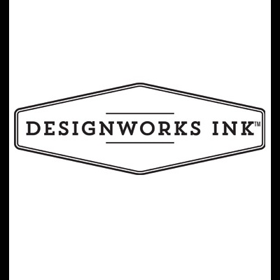 Logótipo DESIGNWORKS INK™ em contorno hexagonal preto