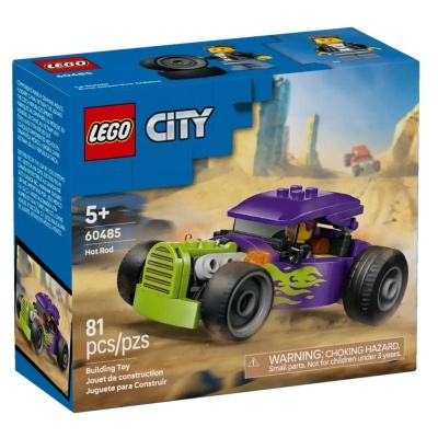Caixa do brinquedo LEGO City Hot Rod 81 peças para crianças a partir dos 5 anos