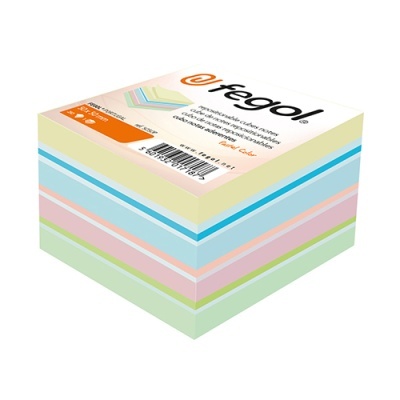 Bloco de notas adesivas Fego em várias cores pastel