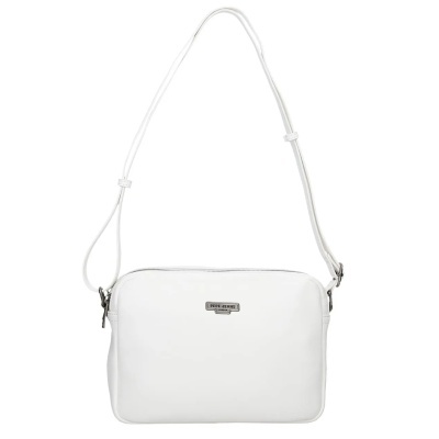 Mala branca de ombro PEPE JEANS LONDON com fecho prateado e alça ajustável
