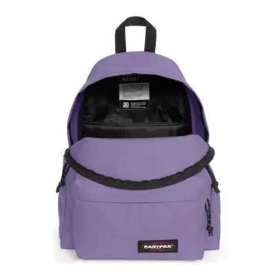 Mochila lilás Eastpak com bolso frontal e interior preto