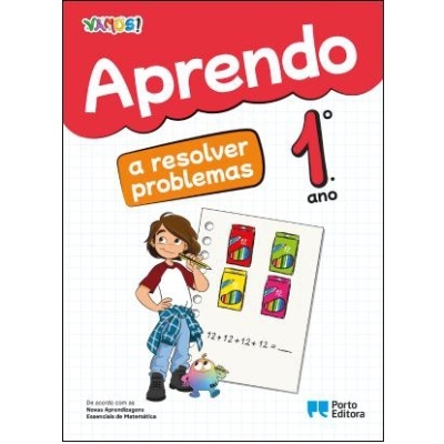 Capa do livro Aprendo a resolver problemas 1º ano da Porto Editora