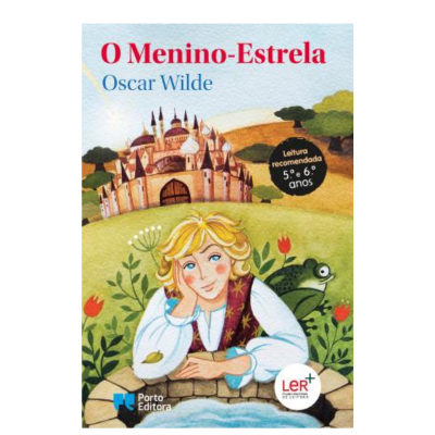Capa do livro 'O Menino-Estrela' com ilustração de menino e castelo
