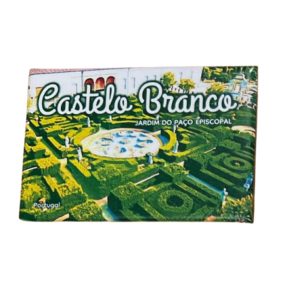 Imã de frigorífico com Jardim do Paço Episcopal em Castelo Branco