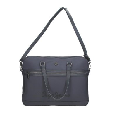 Mala de ombro azul escura Pepe Jeans com alças e fecho
