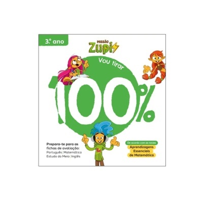 Capa de livro educativo Missão Zupi 100% 3º ano colorida