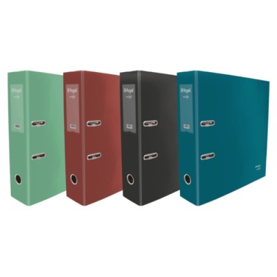 Arquivos encadernadores de plástico em quatro cores