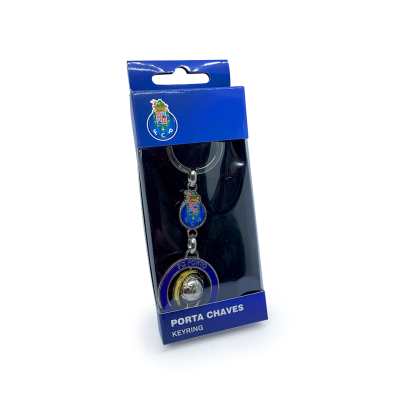 Porta chaves do FC Porto em embalagem azul e transparente