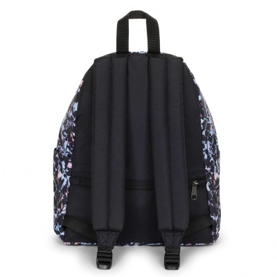 Mochila com padrão colorido e alças acolchoadas negras