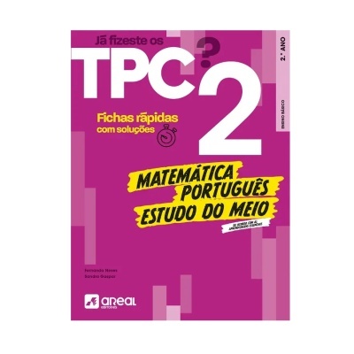 Capa de livro escolar cor roxa, texto branco e amarelo para 2º ano