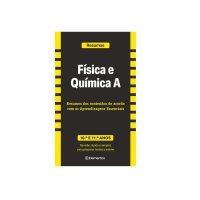 Capa de livro de resumos de Física e Química A para 10.º e 11.º anos