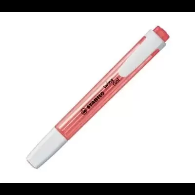 Caneta Stabilo Swing Cool cor-de-rosa com tampa branca