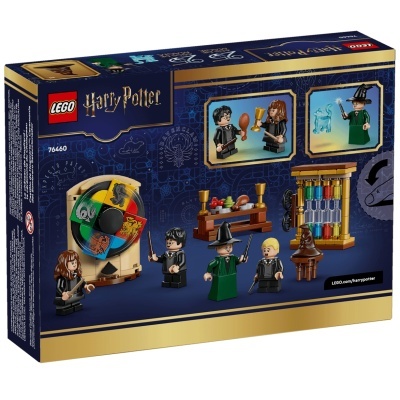 Caixa do LEGO Harry Potter 76460 com figuras minifigura e acessórios