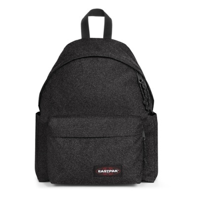 Mochila preta Eastpak com bolso frontal e alça superior