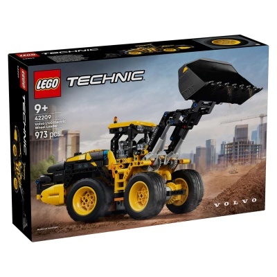 Caixa LEGO Technic Volvo L120 Electric Wheel Loader com 973 peças