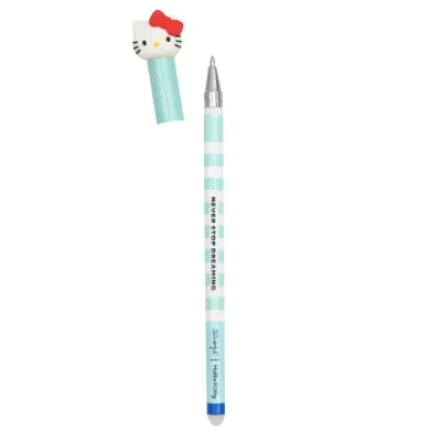 Caneta azul com laços Hello Kitty