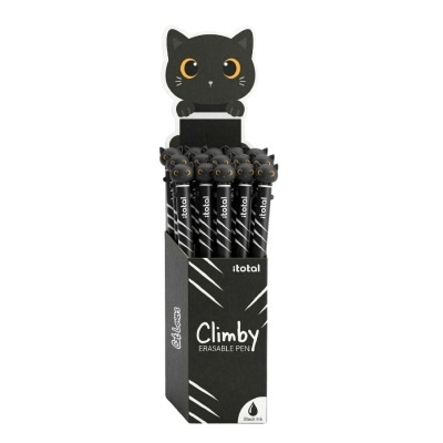 Caixa de canetas apagáveis Climbly com tampa de gato