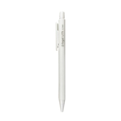 Caneta branca de plástico com texto preto Fregol L175 0.7MM