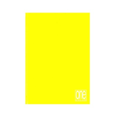 Livro amarelo com título branco one COLOR no canto inferior direito