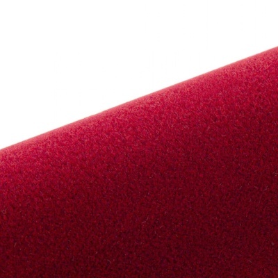 tecido vermelho com textura felpuda
