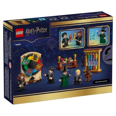 Caixa de LEGO Harry Potter com figuras miniatura e acessórios