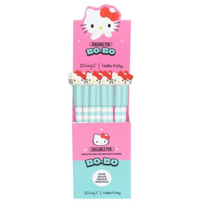 Canetas apagáveis BO-BO Hello Kitty com embalagem rosa e azul
