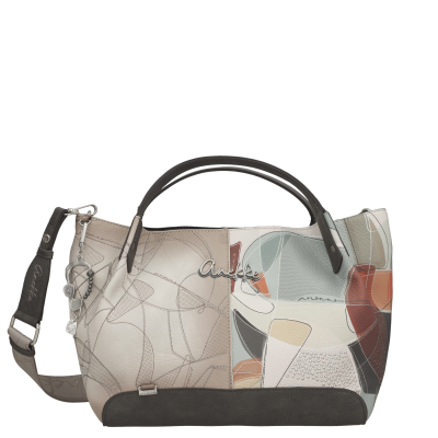 Mala de mão Anekke com padrão abstrato em várias cores